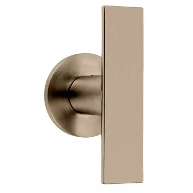 Deurknop vast op rozet PVD licht brons Arc Piet Boon PBA102V/53